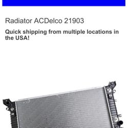 OEM AC Delco GMC Chevy Radiator 2014-2015 Trucks & SUV - NEW