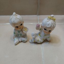 Miniature Vintage Baby Girl & Boy Pair