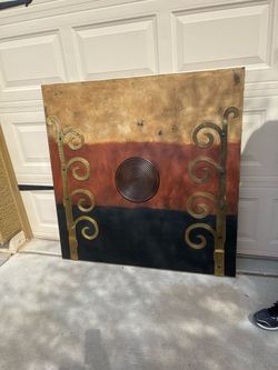 Large Mixed Media Wall Art Panel