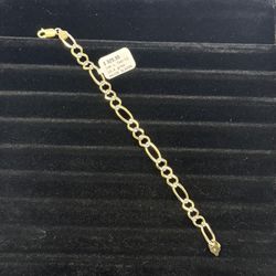 Figaro Bracelet 14k 