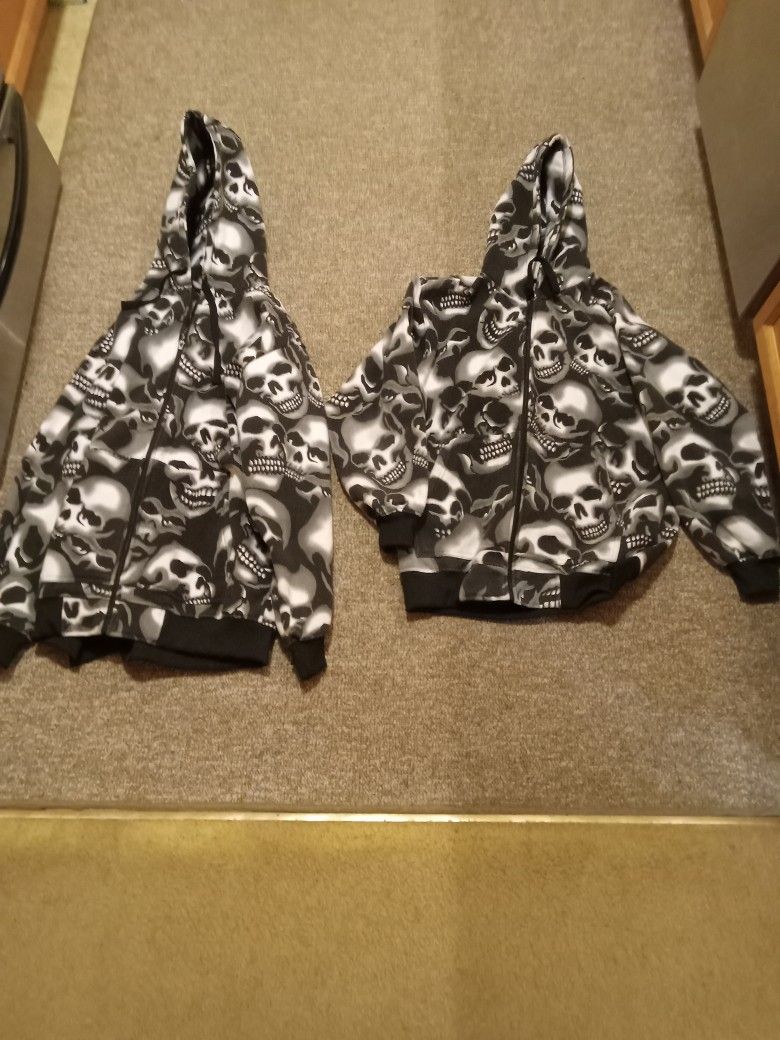 Heavy duty his and her skull jackets.Brand new