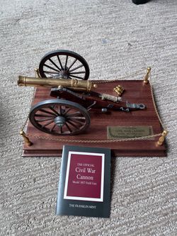 Franklin Mint - Civil War Cannon Model 1857 Field Gun