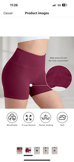 Red Biker Shorts Size L 