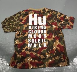 Adidas x Pharrell Williams hu Hiking Camo Shirt Size Large Oversized