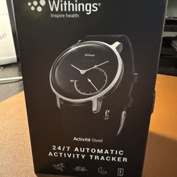 Withlings Activite Steel Watch + 8 Bands + Original Box & Accessories