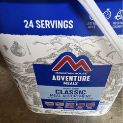 Mountain House Classic Emergency Meal Assortment, Freeze-Dried Survival Food Kit for Disaster Preparedness & Long-Term Storage, 24 Servings, 30-Year S