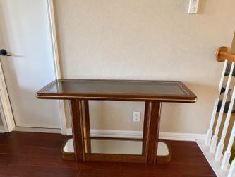 Glass Top Console