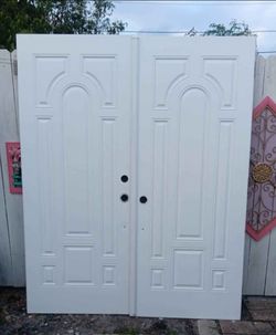 32x2x80 Metal Exterior Double Door