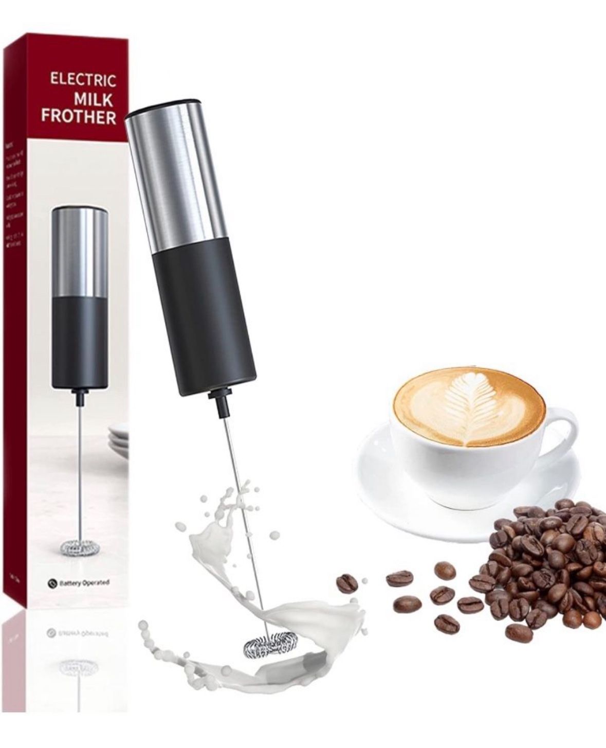 Milk frother for coffee, whisk