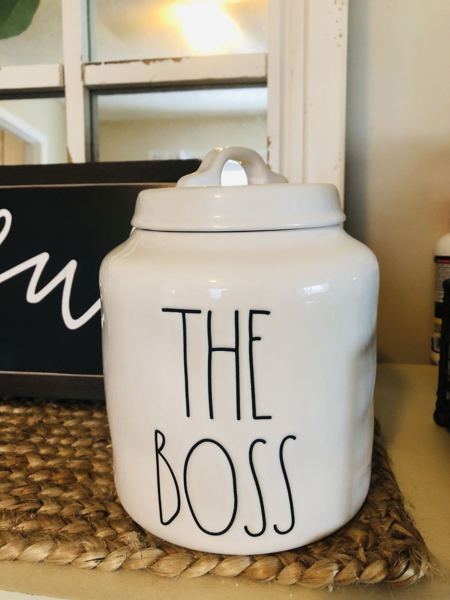 Rae Dunn THE BOSS Large Canister