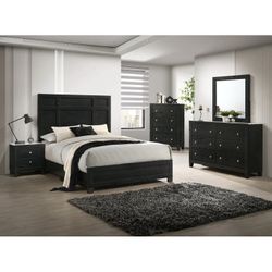 Rich Dark Finish Faux Marble Tops Queen Size Master Bed Set Wooden Furniture 5pc  Product Features: •Modern Design •Rich, Dark Finish •Panel Bed •Faux
