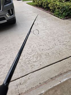 Black Fishing Rod with Guides