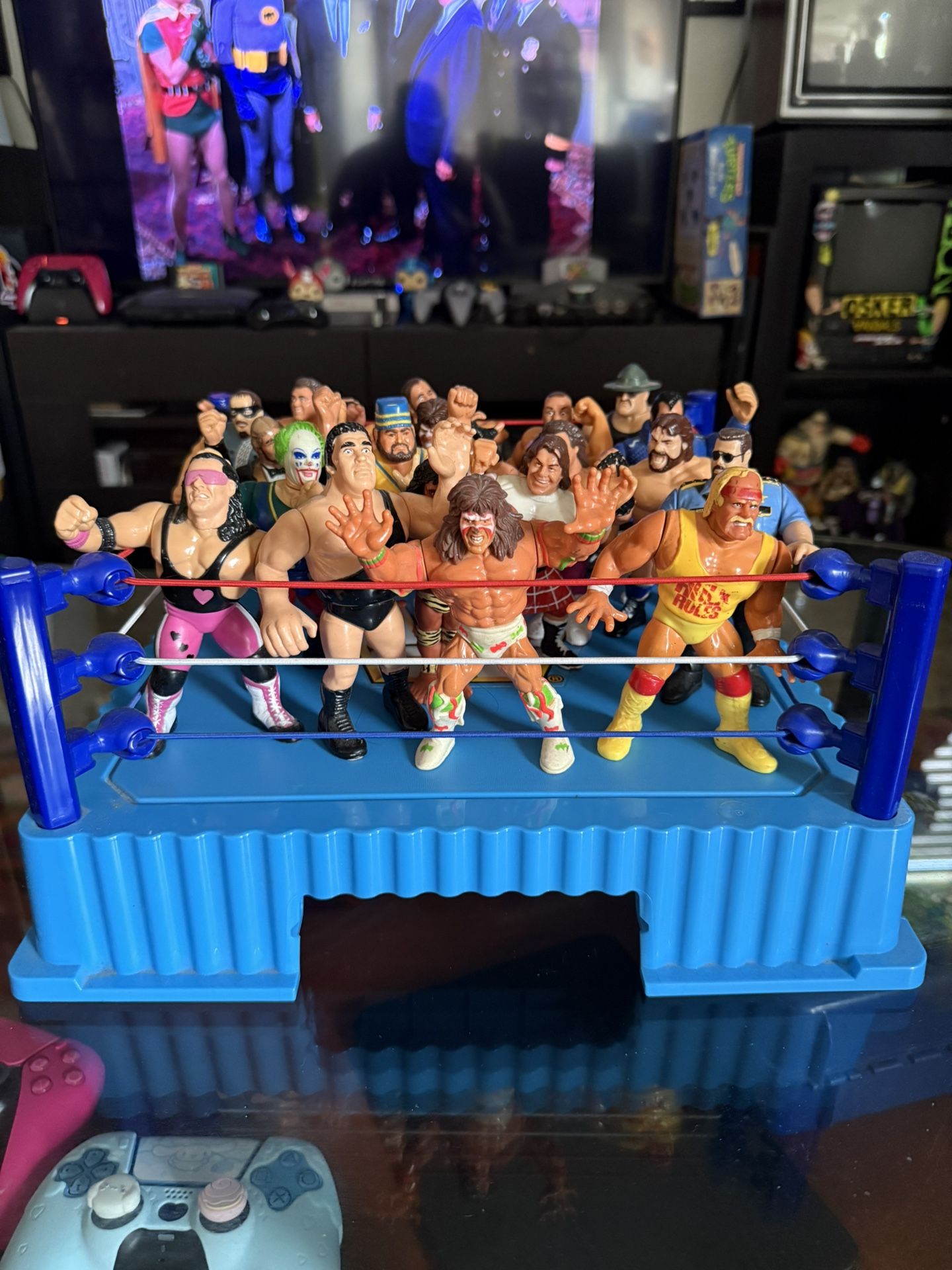 🔥 Vintage WWF Hasbro Wrestling Figure Lot + Retro Ring – Classic 90s Collection 🔥