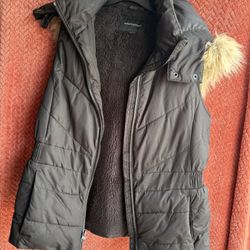 Black Fake Fur Jacket 