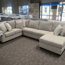 Tan Beige Sectional Couch