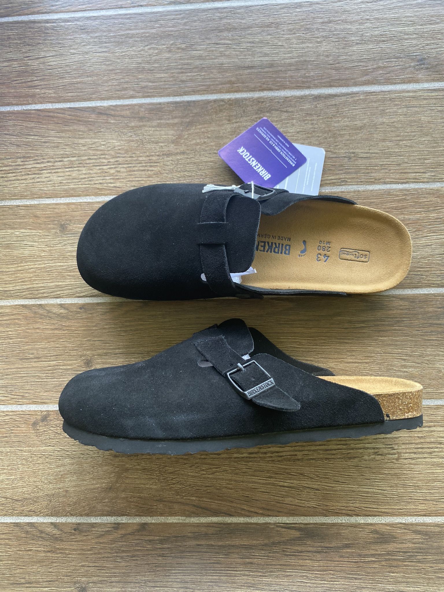 Birkenstock Boston Suede Clogs