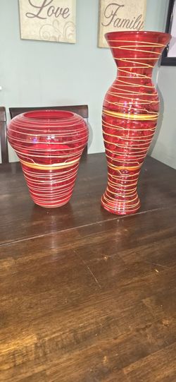 Red Vases