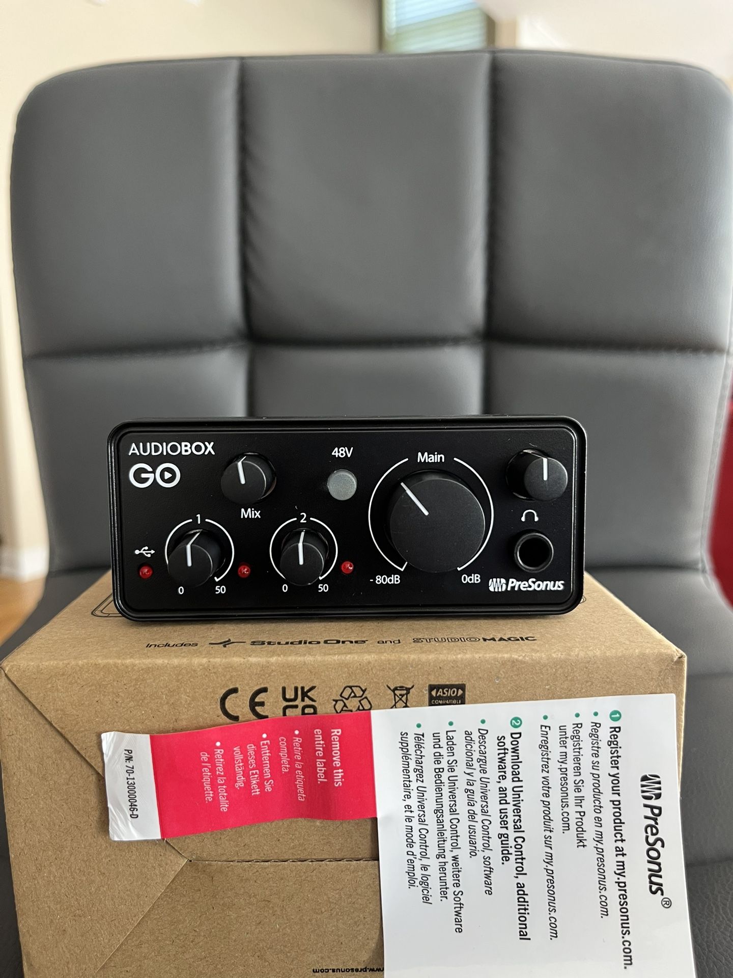 Presonus AudioBox Go Interface