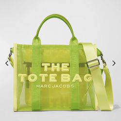 Marc Jacobs Like Green Mesh Tote Bag Medium 