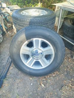 6 Lug Aluminum  Rims And Tires For Ford 