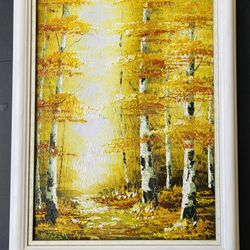 Great Valentine Gift! Antique Beautiful Stylish Piece of Art. Beautiful colors. Oil on canvas. Nice wood frame. 18.25”x 14.25”. Like new condition. Fr