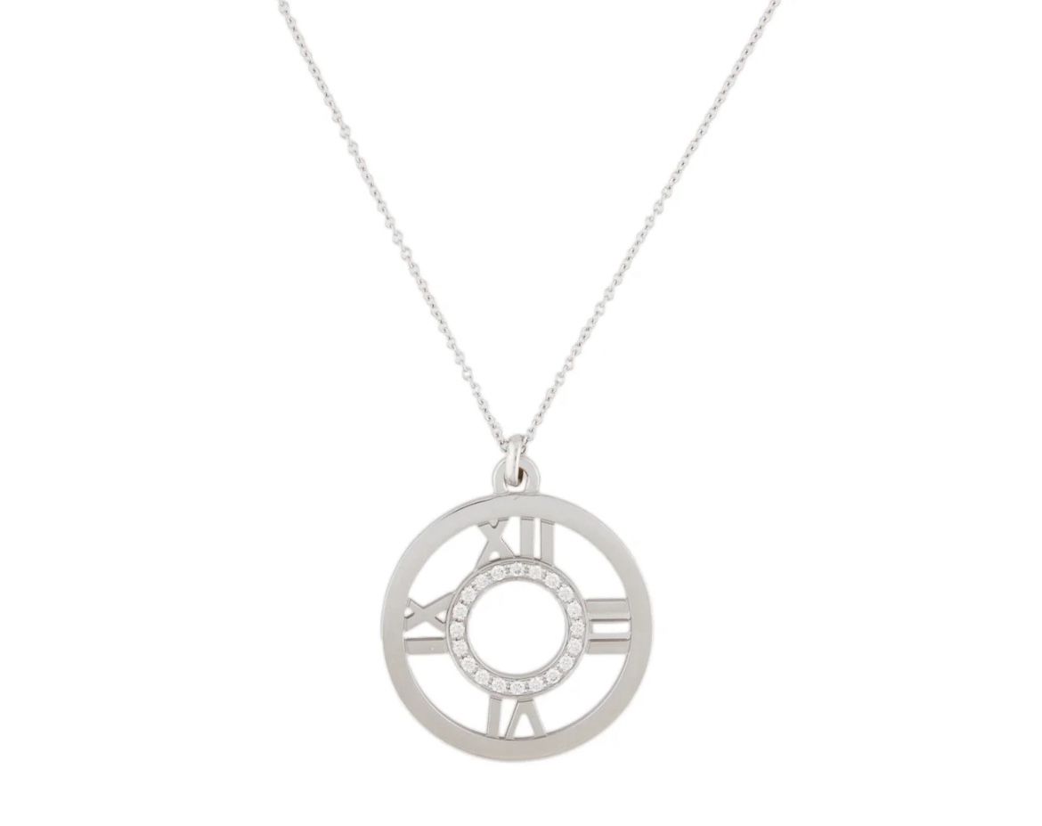 Tiffany & Co. 18K Diamond Atlas Pendant