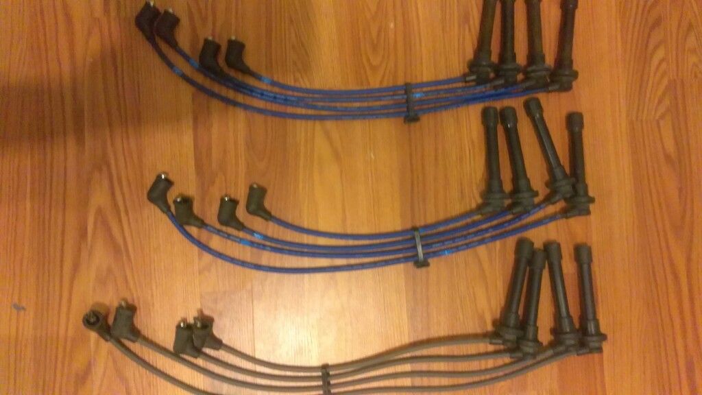 Ngk spark plug wires and Napa wires for 96 to 00 Honda Civic D16