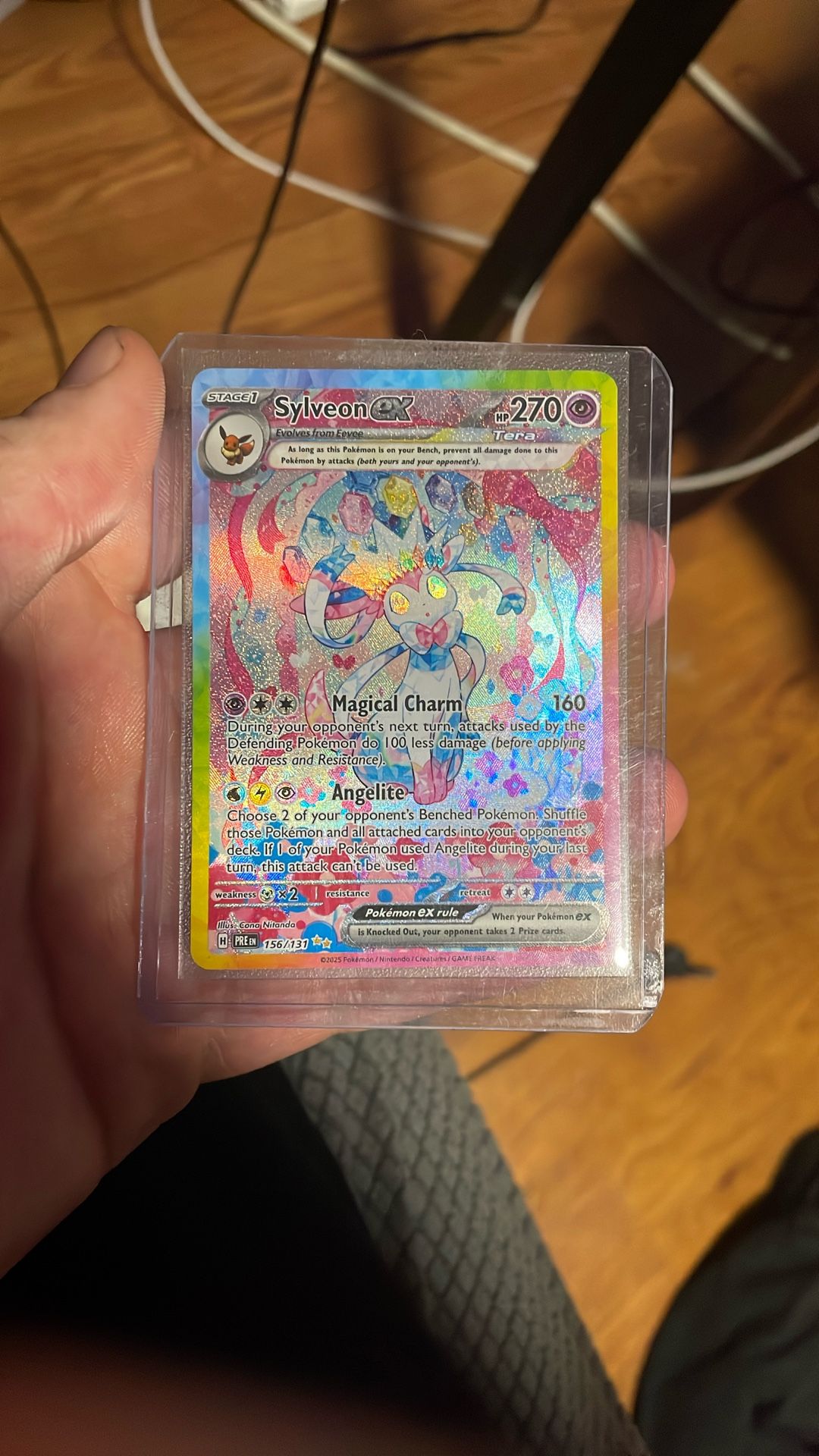 Sylveon Ex Prismatic Evolutions Pokemon Card