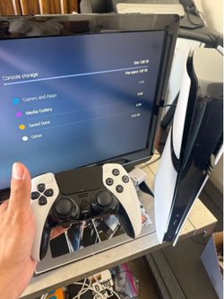PlayStation 5 pro with DuelSense Edge wireless pro controller