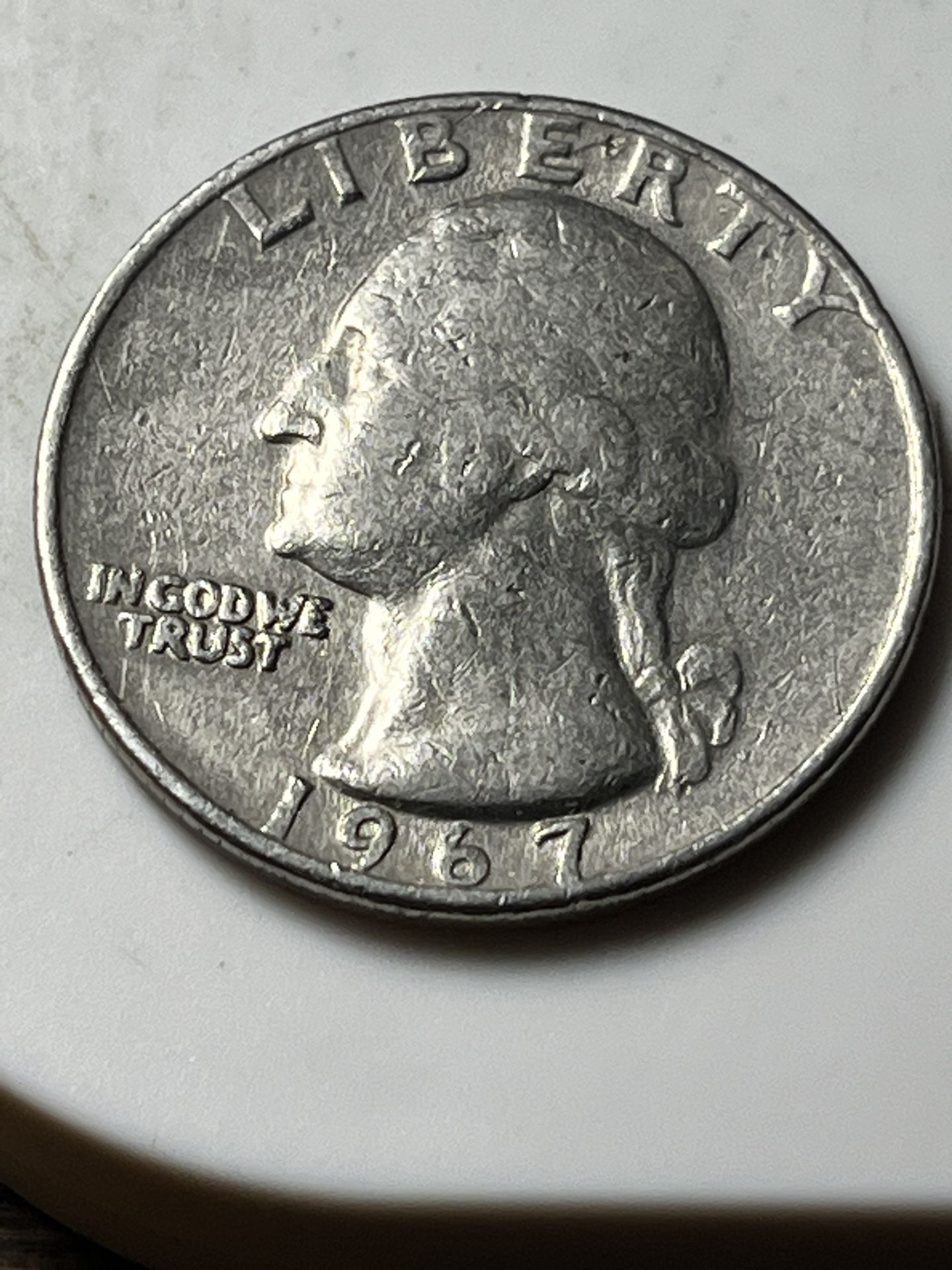 1967 Quarter Error In # 7