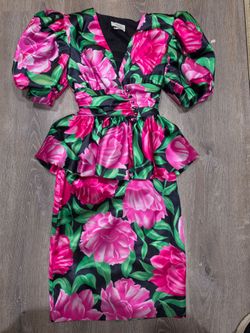 Vintage 2 piece womens dress outfit. Size 3/4