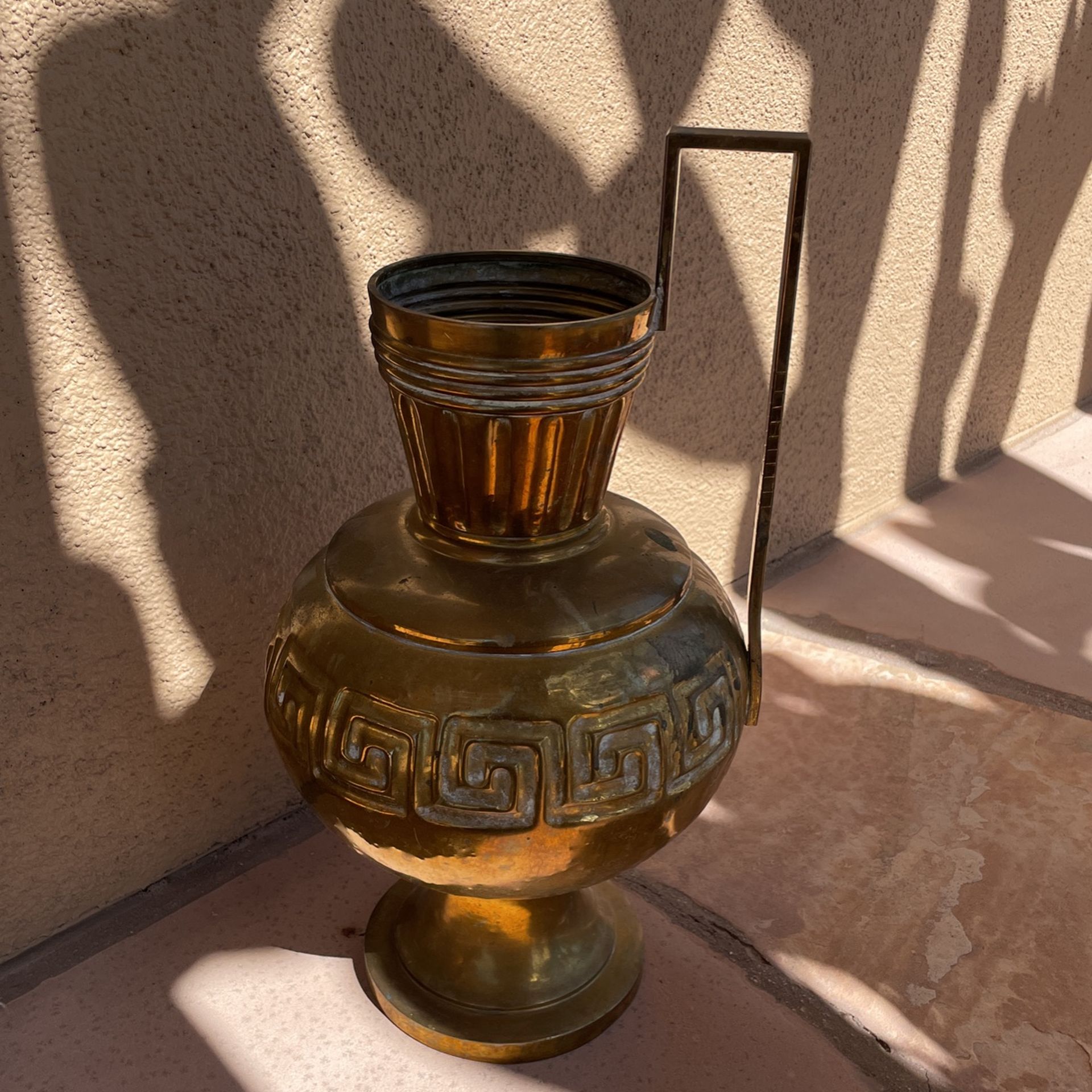 Vintage Urn Copper & Brass Art Deco