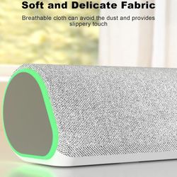 New White Speaker With Colorful LED Lights