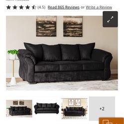 Black Darcy Sofa Couch