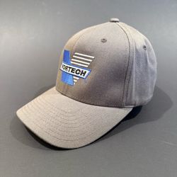 Vintage VORTECH Superchargers FlexFit Hat Cap RARE LOGO Gray S/M Automotive NOS