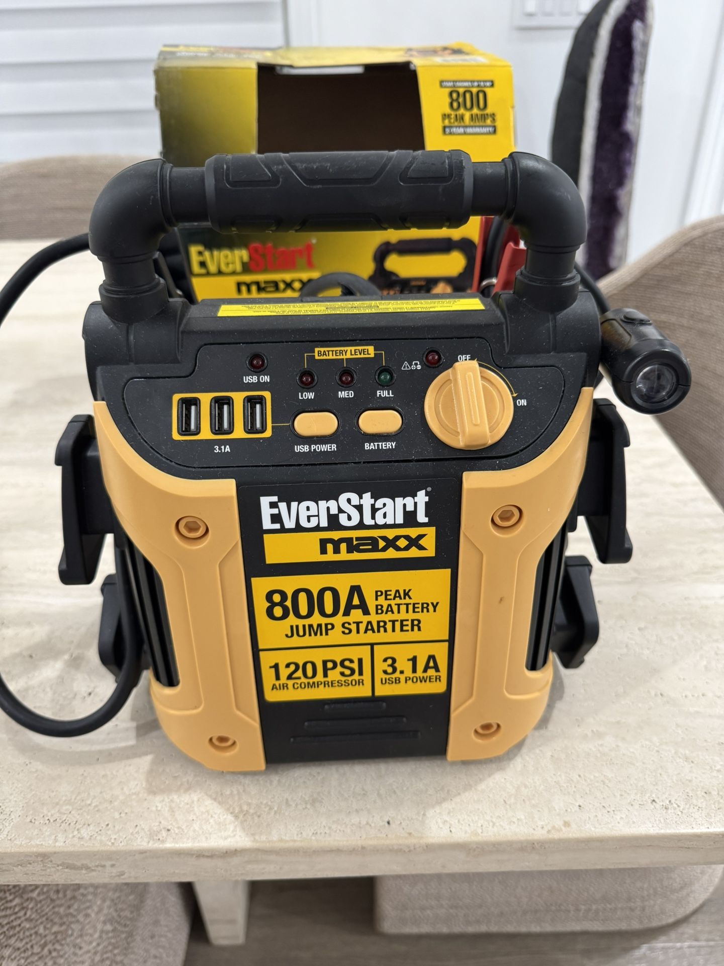 Jump Starter With Air Compressor