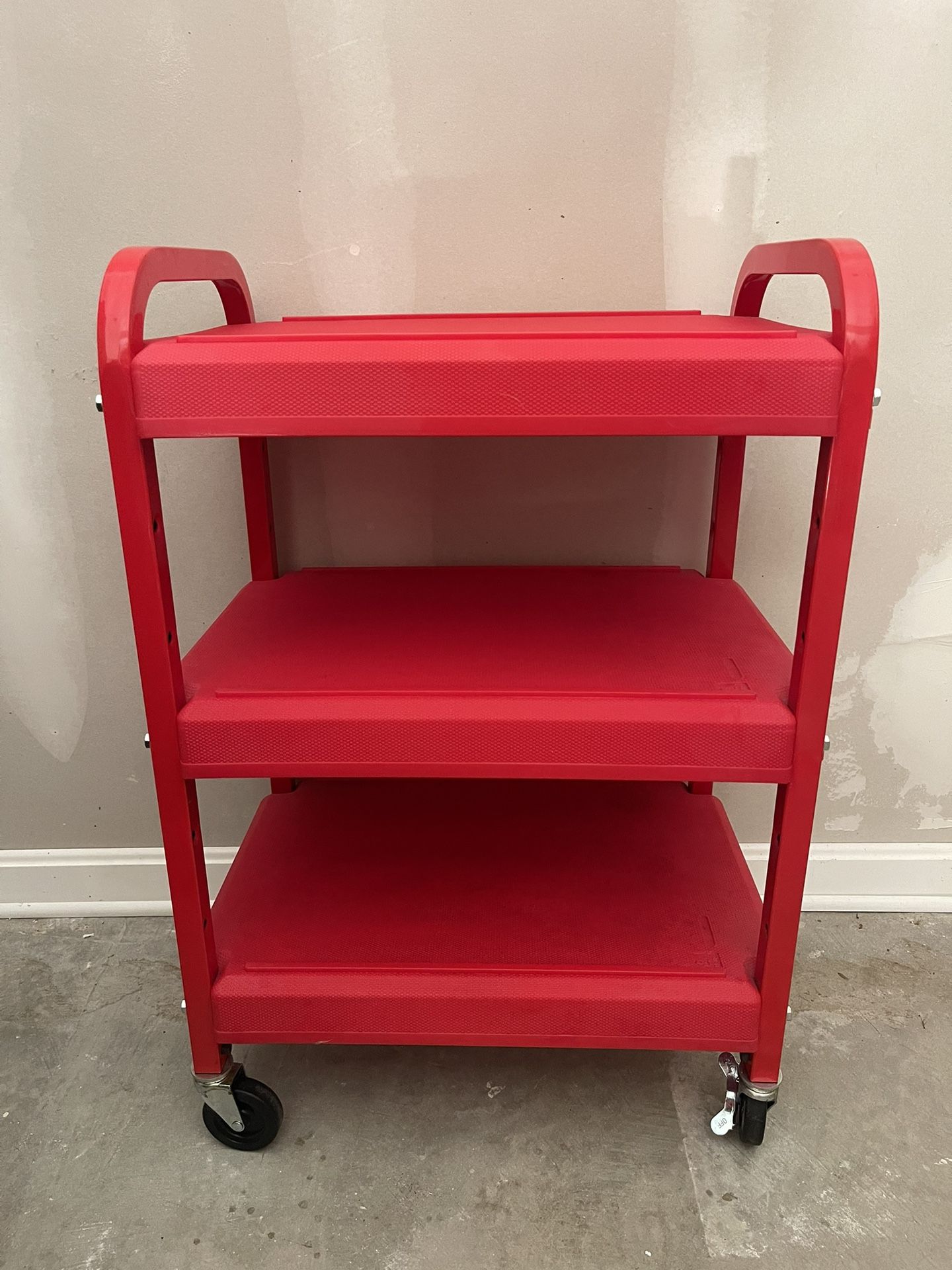 3-Tier Storage Shelves Rolling Cart
