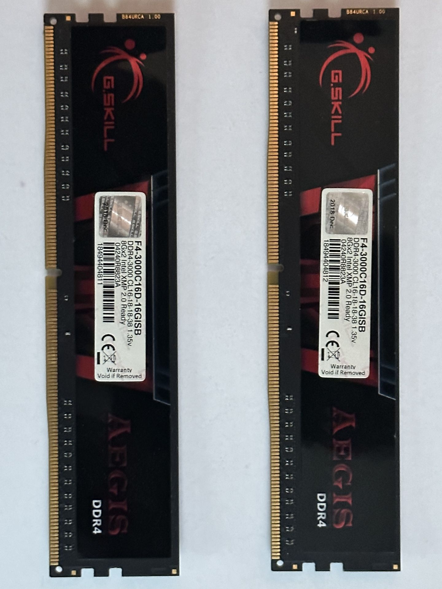 G.Skill Aegis 16GB DDR4 3000 RAM