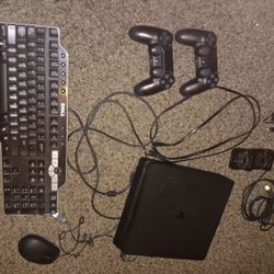 Ps4 Slim With 2 Controllers 8 games And More