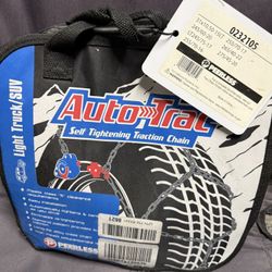 Auto trac light truck suv self tightening traction chain 