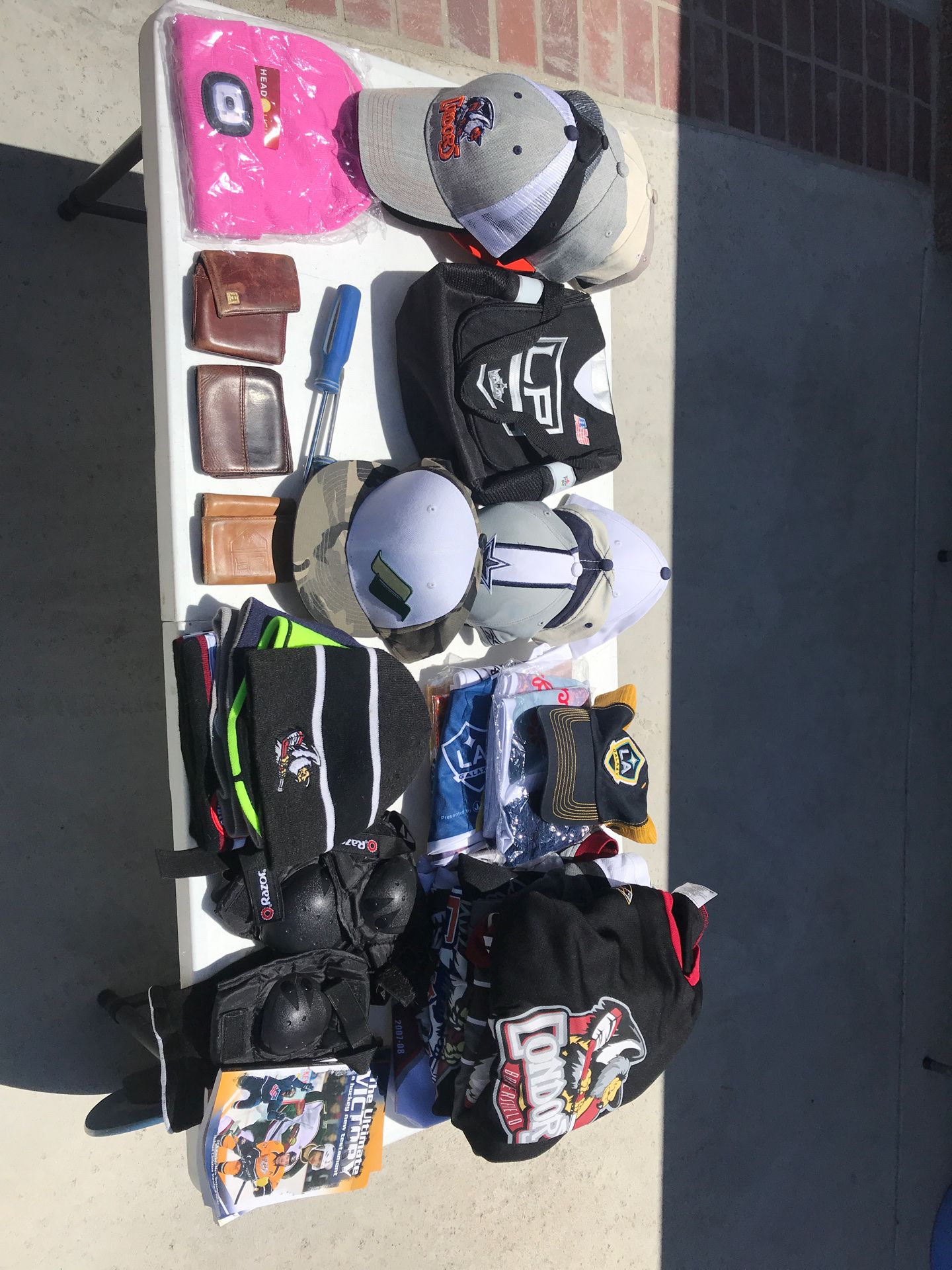 Jerseys Scarfs Hats Beenies wallets lunch bag