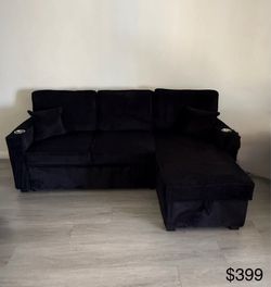 New black sofa bed