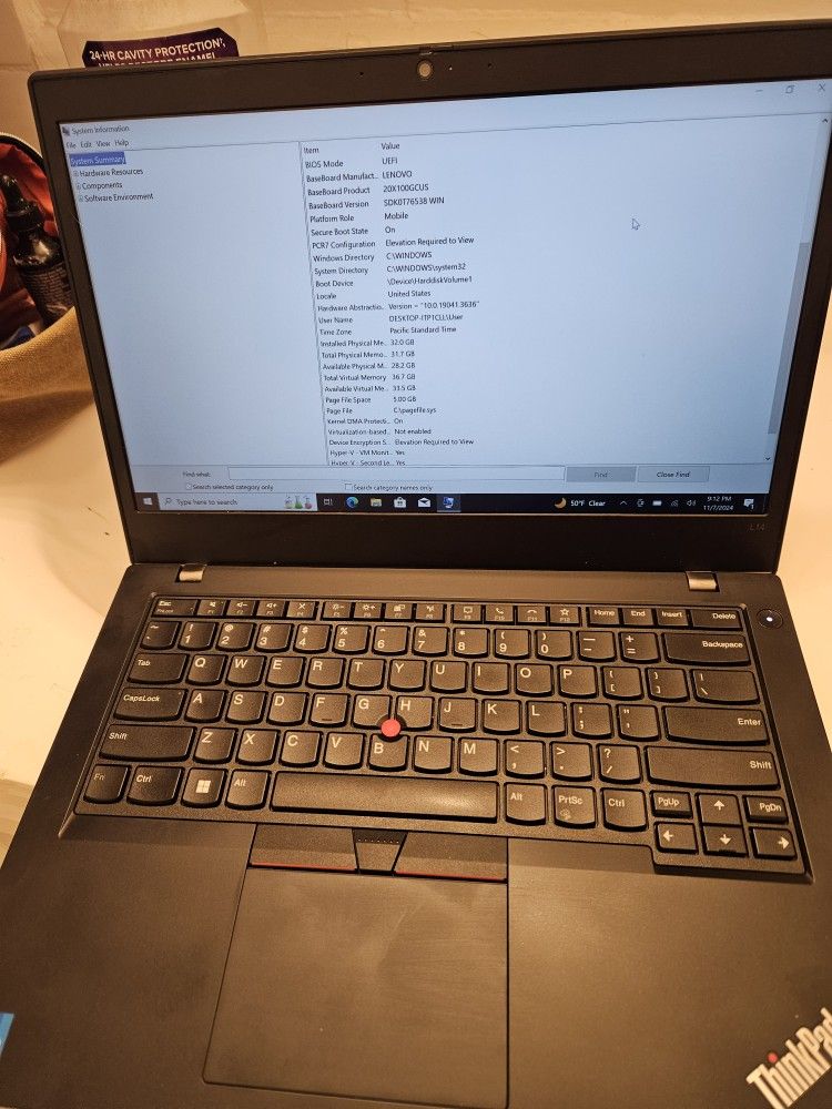 Lenovo ThinkPad L14 $250 OBO