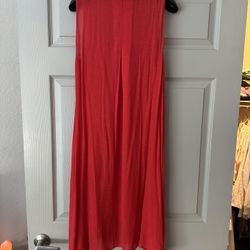 Red beach dress