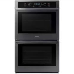 Samsung 30 in. Double Electric Wall Oven in Black Stainless Steel with Wi-Fi Connectivity