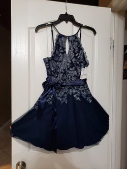 Blue glittery dress