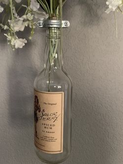 Sailor Jerry Bottle Flower Vase