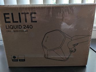 Brand New. Sealed. Cooler Master Elite Liquid 240 AIO CPU cooler for AMD & Intel black with RGB