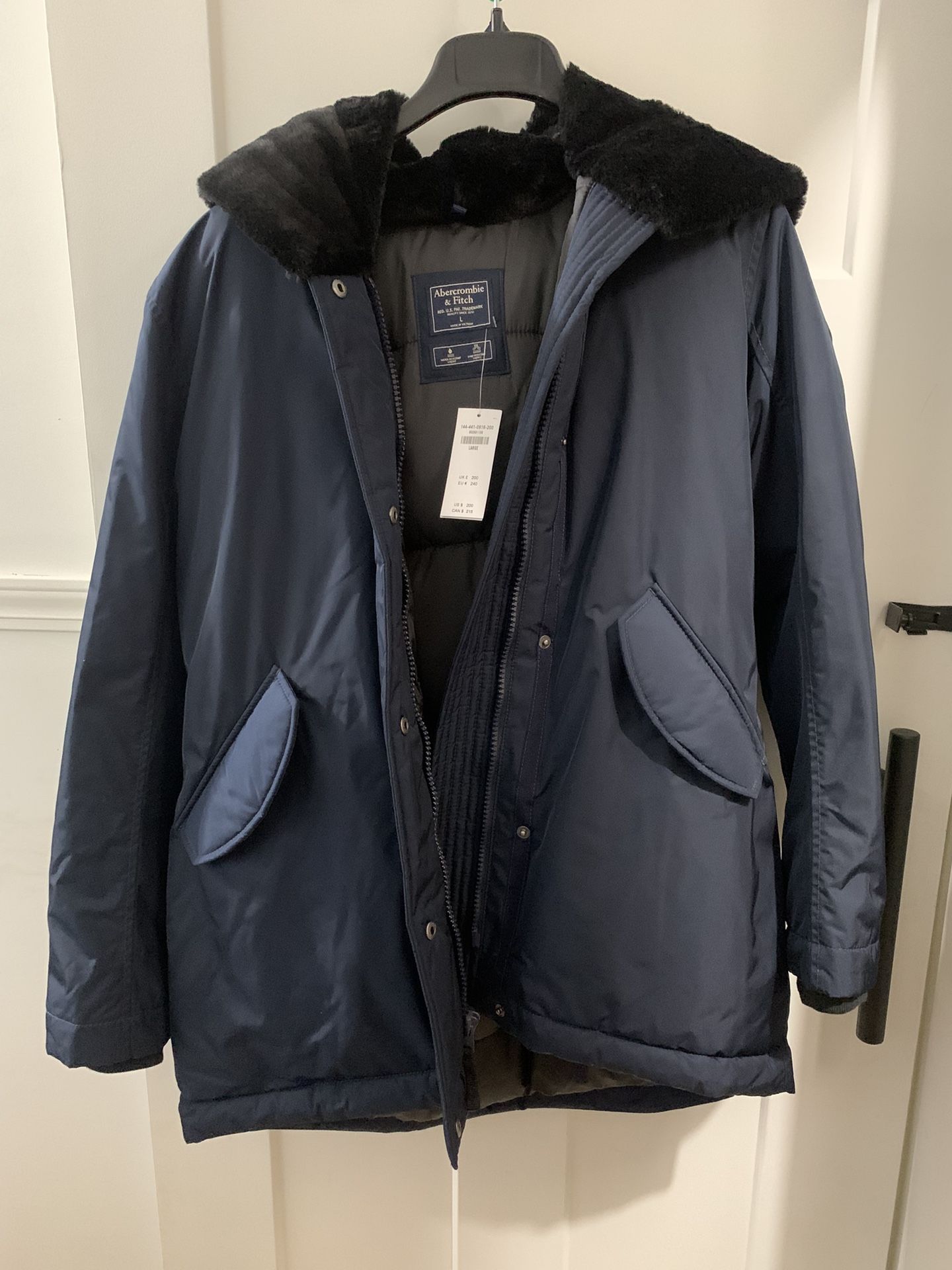 Abercrombie Women Parka Jacket ( Navy Blue)