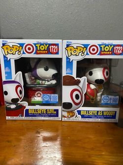 Disney Pixar Toy Story Target Exclusive Set – Funko Pop Bullseye as Buzz & Woody (1721 & 1722)